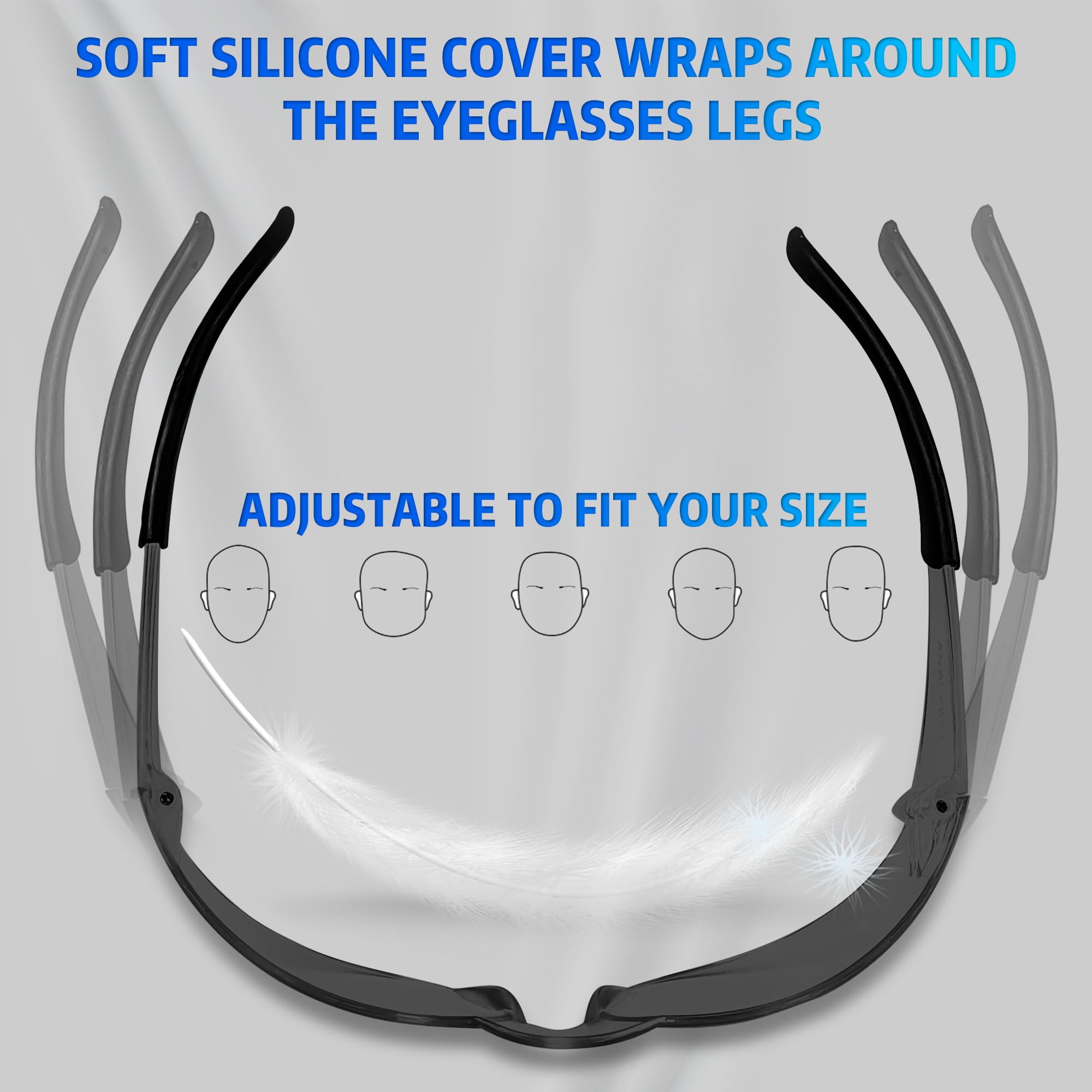 [10 / 30/ 50 / 80 / 100 PCS] Safety Glasses Protective Eyewear Glasses Bulk Ansi Z87.1 Impact Resistant Lens