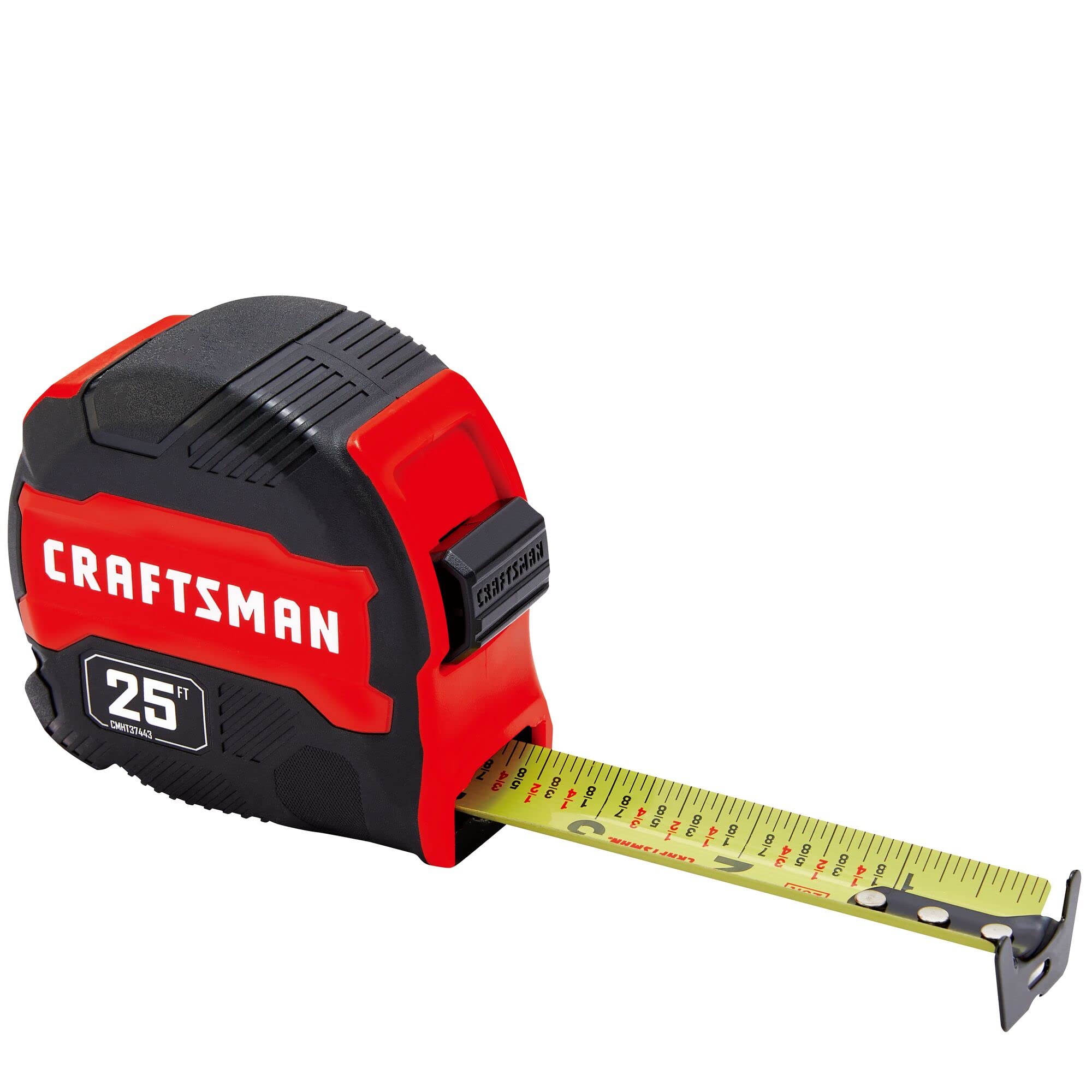 CRAFTSMAN Tape Measure, Compact Easy Grip, 25 FT (CMHT37443S)