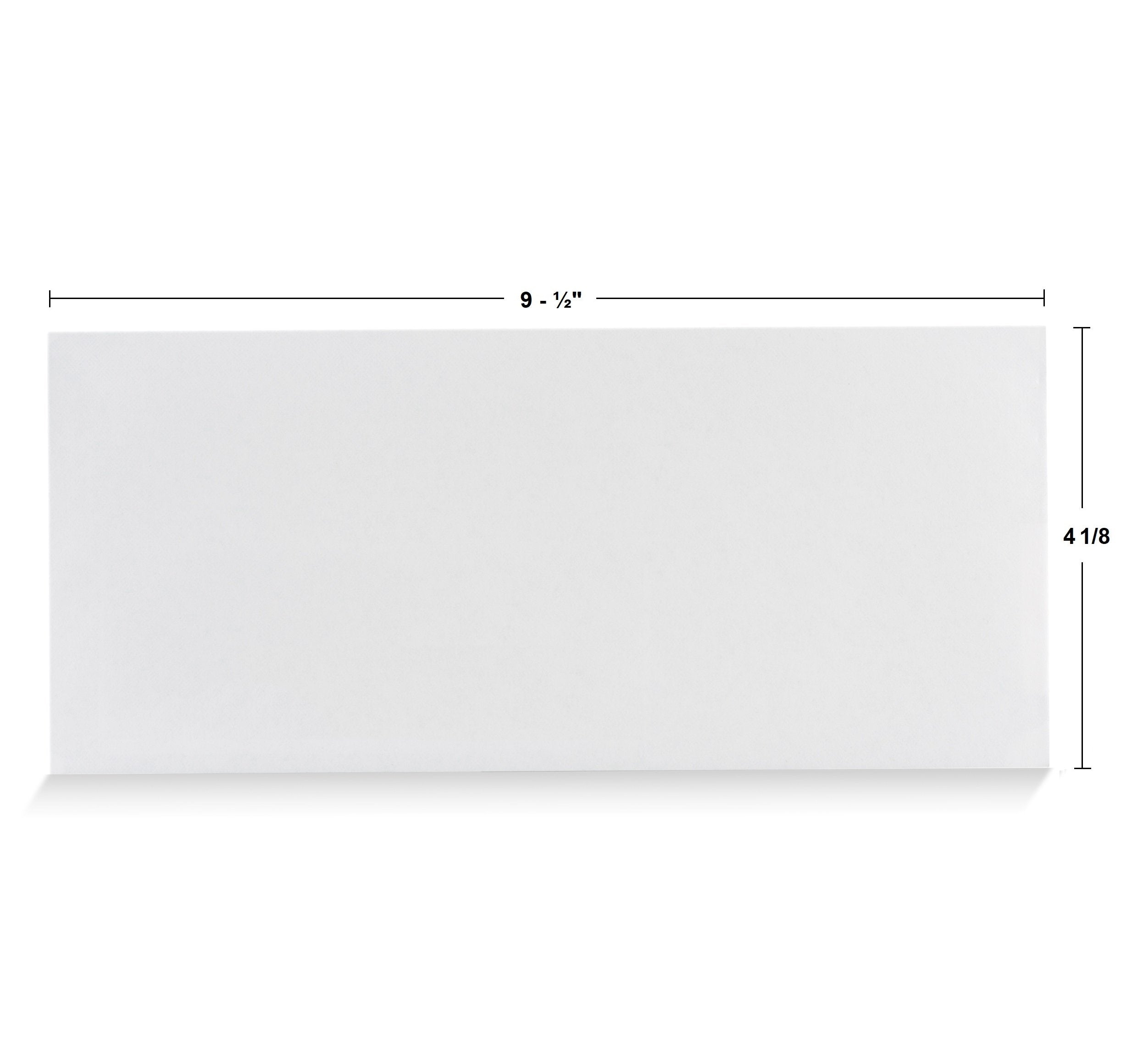 [100 Pack] #10 Security Tinted No Window Self-Seal Envelopes - Size 4-1/8 X 9-1/2 Inches (34100)