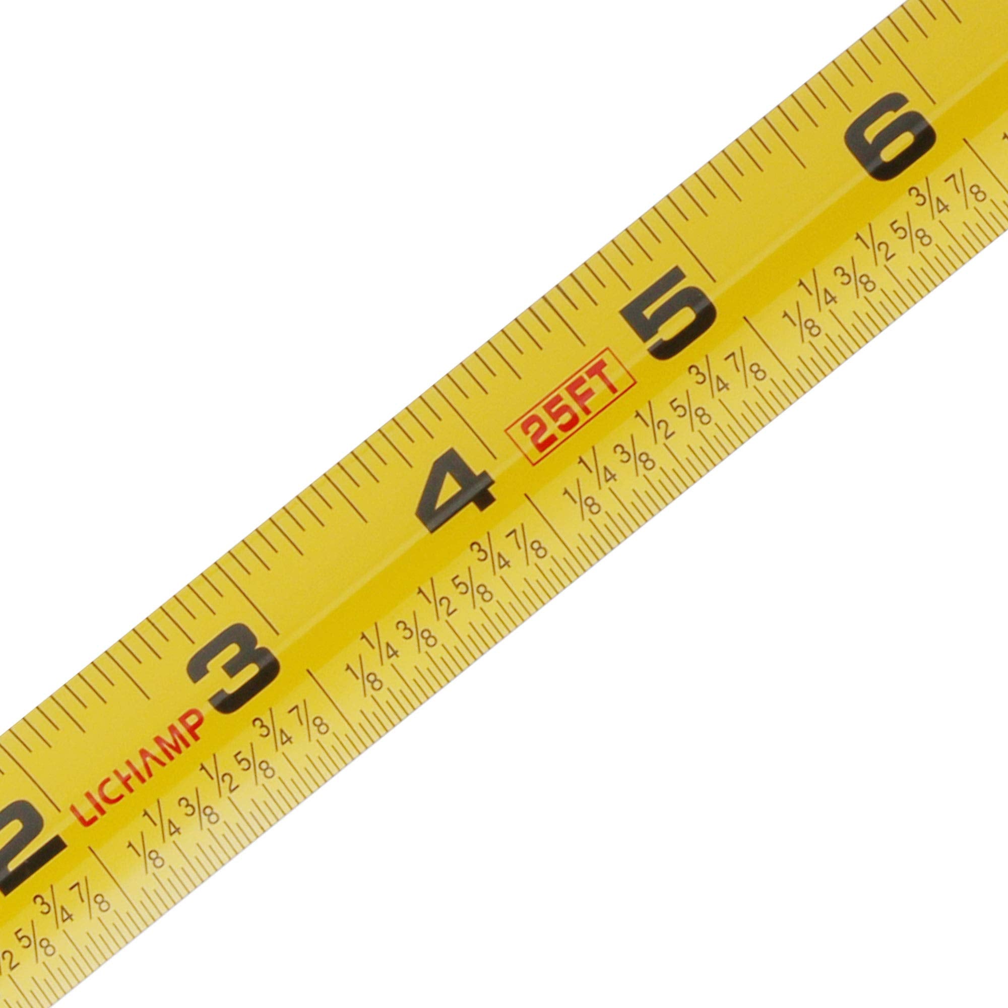 LICHAMP Tape Measure 25 ft, 6 Pack Bulk