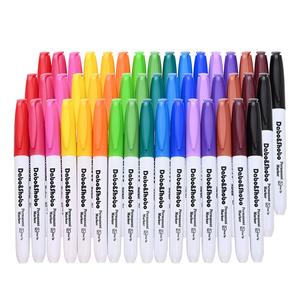 60 Pack Black Permanent Markers