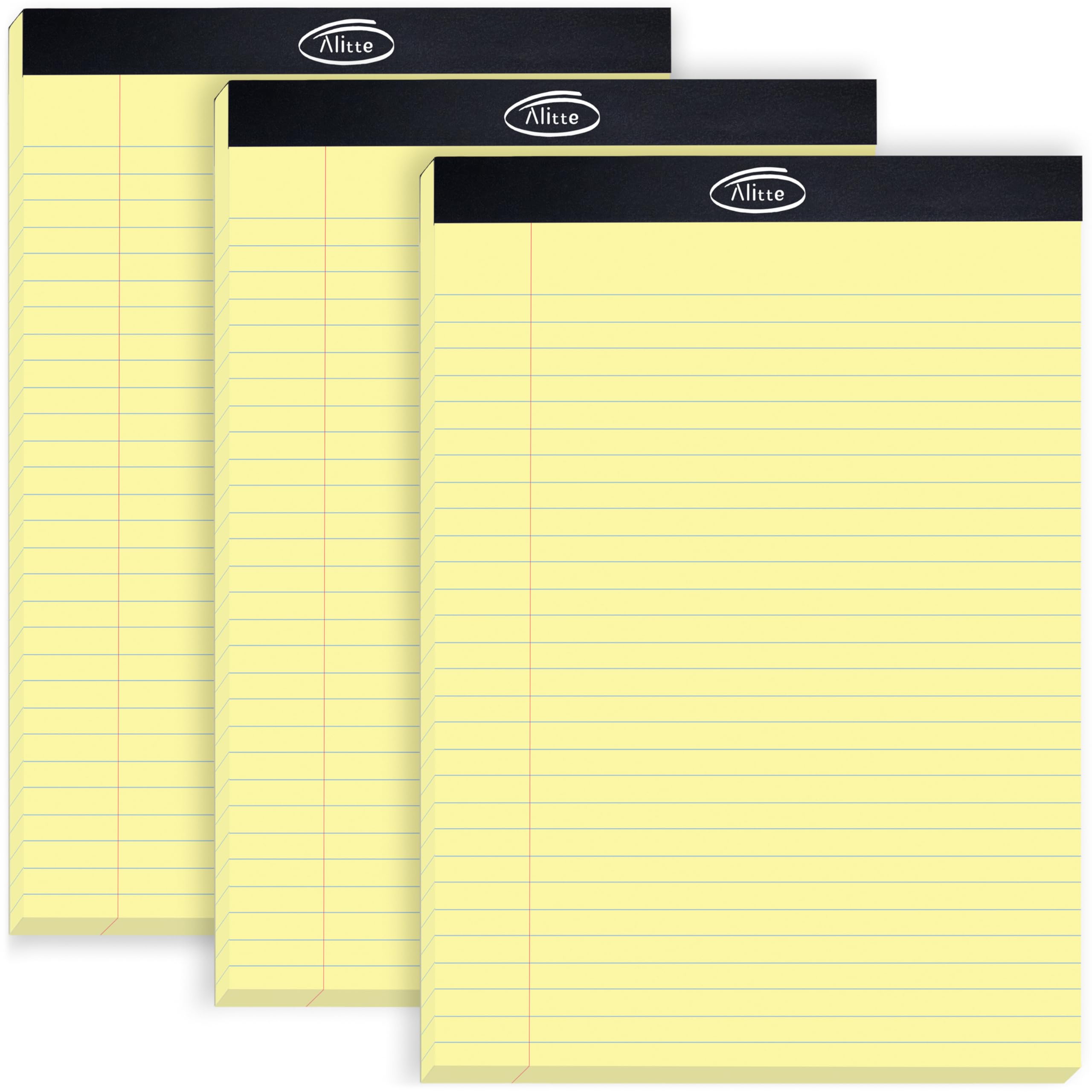 Yellow Legal Notepads 8.5 x 11 (Pack of 3 & 12)