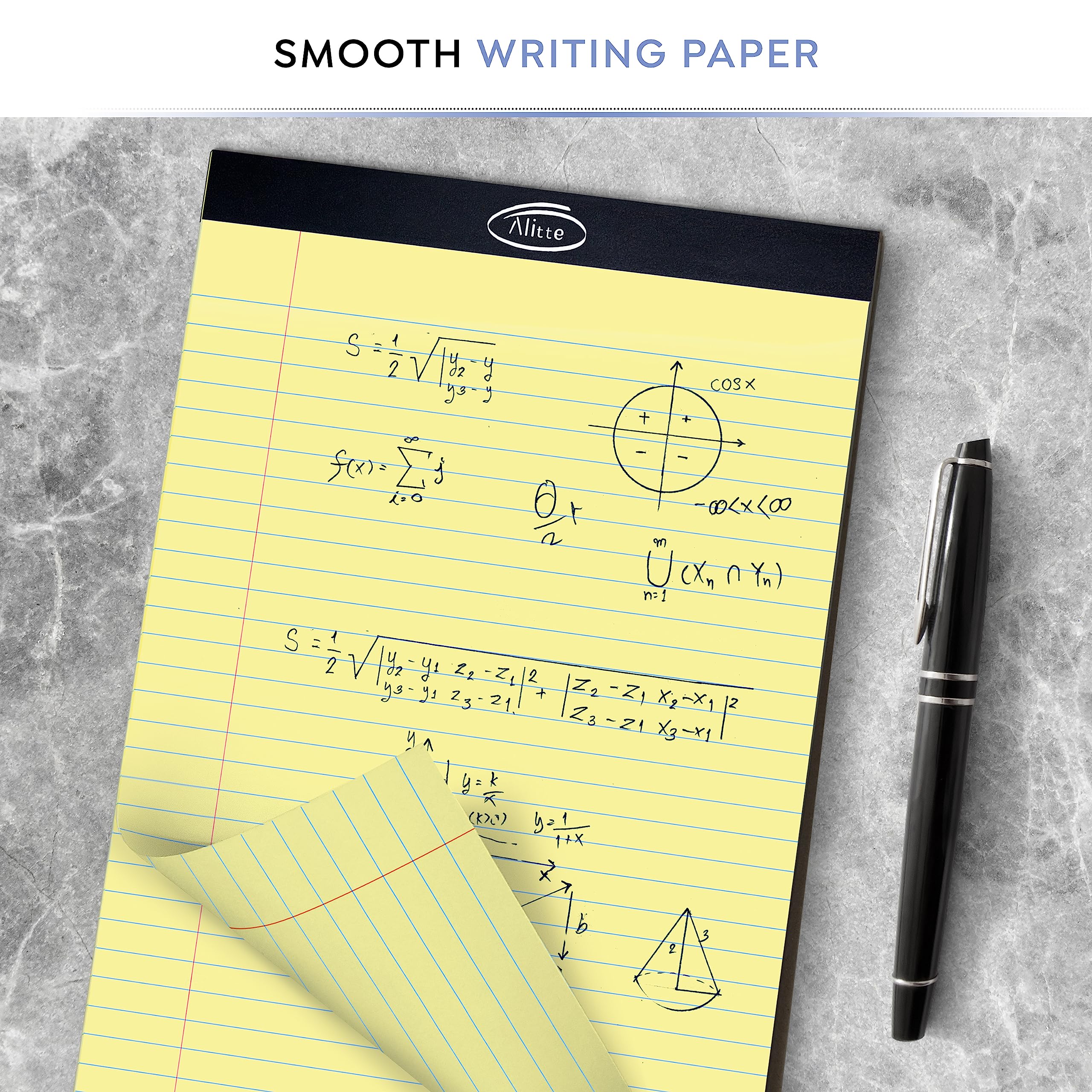 Yellow Legal Notepads 8.5 x 11 (Pack of 3 & 12)